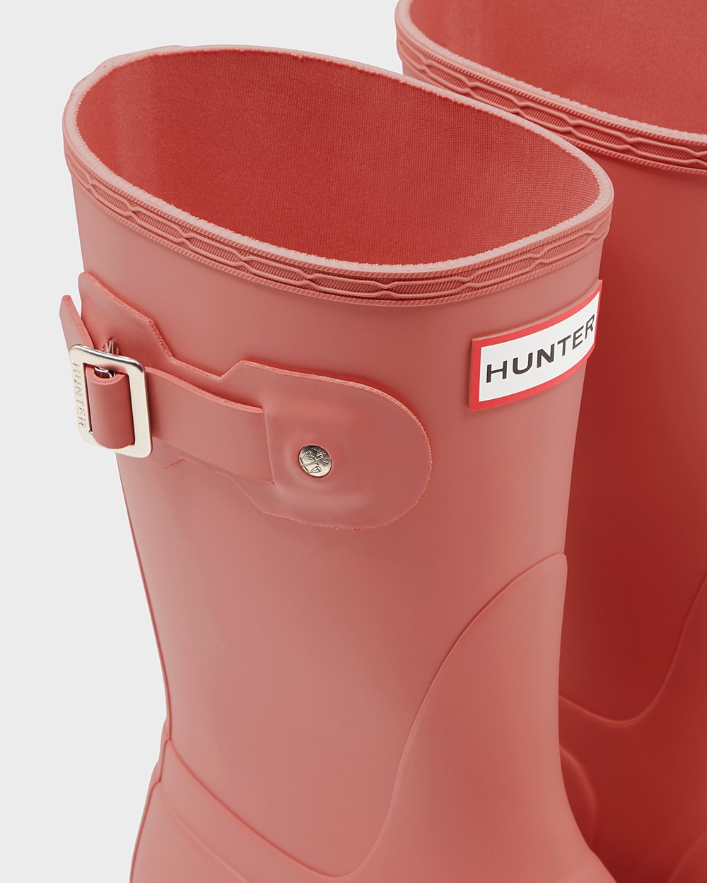 Womens Short Rain Boots - Hunter Original (15QWOJPDU) - Pink